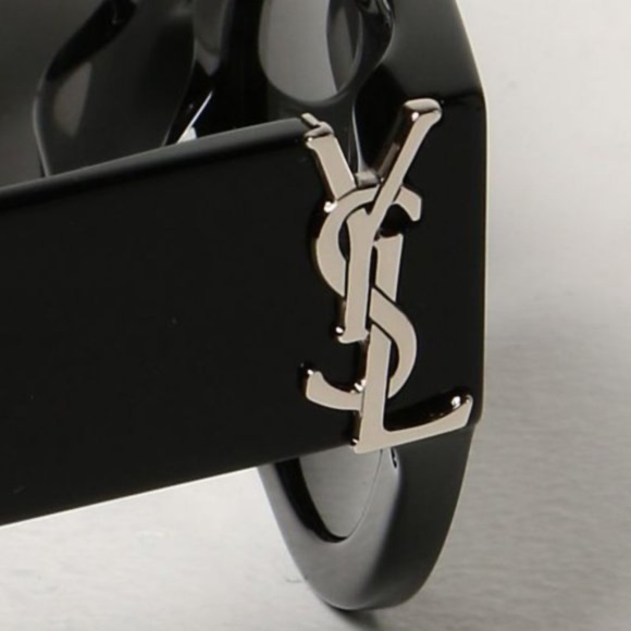 YSL / Saint Laurent Black Cat Eye Sunglasses, with Authenticity Card & Case main image 4